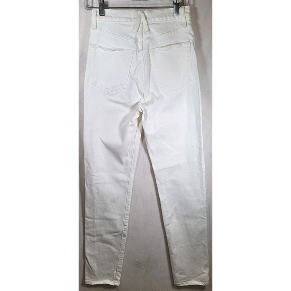 Slvrlake Jeans Womens Size 26 Beatnik High Rise Slim In White Made In USA - Picture 11 of 11